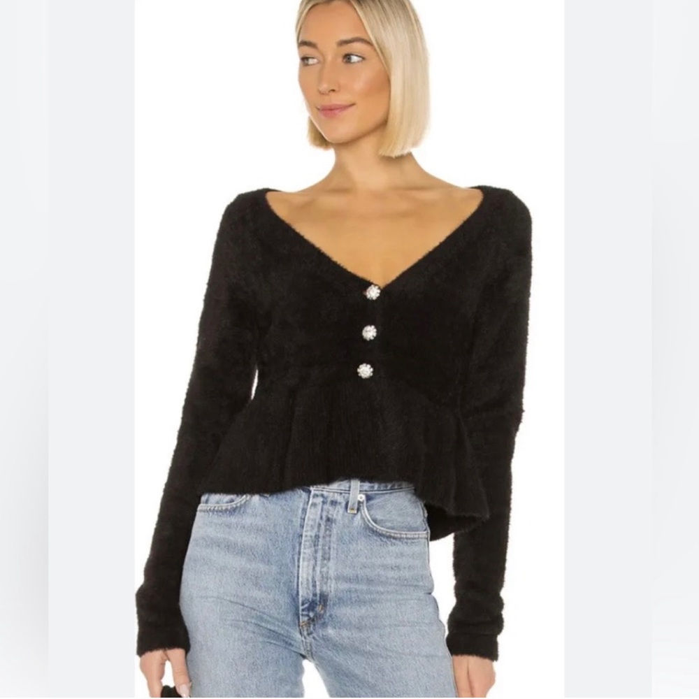 LPA Black Cardigan Sweater XS